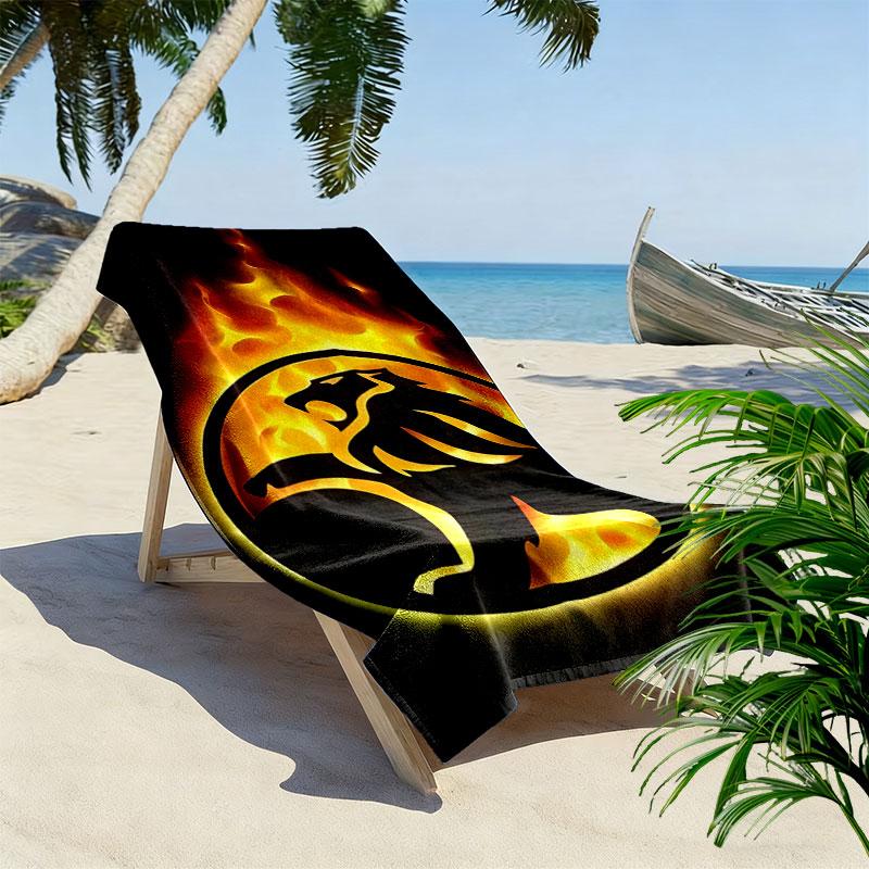 Holden Print Beach Towel, Large Soft Quick Dry Towel for Beach Camping Swimming
