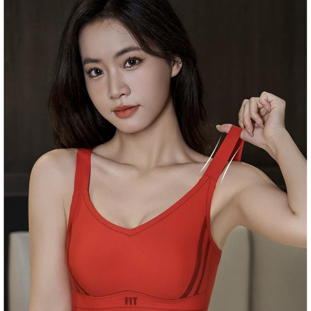 Seamless Gathering Bra Women's Sports Bra with Lift Anti-sagging Full-cup Folding and Thin Lingerie Push Up Bra