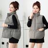 Short vest women's autumn and winter new loose casual stand-up collar comfortable warm bread clothes vest outer wear