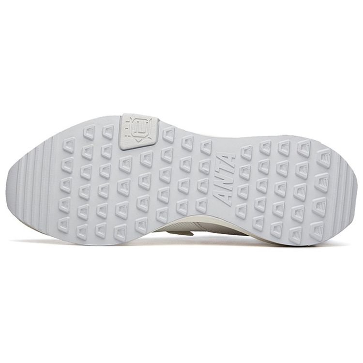 Anta Lifestyle Series Shock Absorbing Non-Slip Low-Top Sports Casual Shoes Men Sneakers White Gray 112228871-1