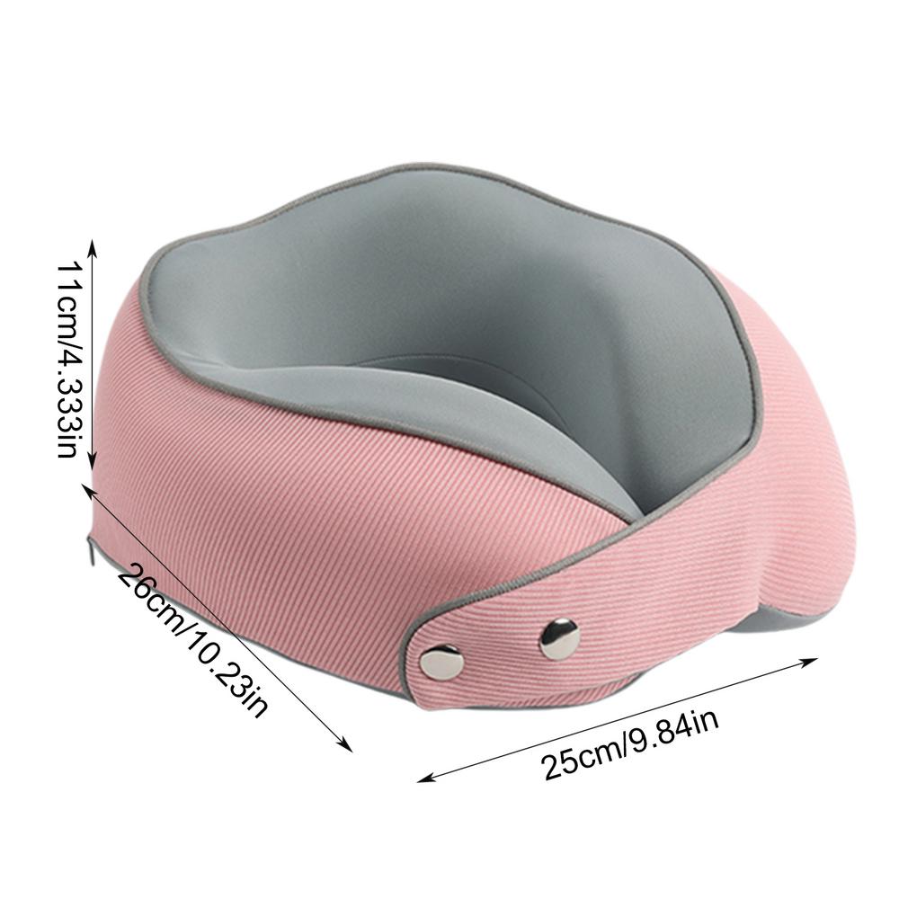 

Travel Car Neck Memory Foam Pillow Airplane Pillow Neck Cushion U Shaped Travel Healthcare Memory Foam For Family And Travel рожевий