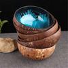 Handcraft Mosaic Gadget Natural Kitchen Supplies Tableware Coconut Shell Bowl Spray Paint Coconut Shell Candy Container Dishes