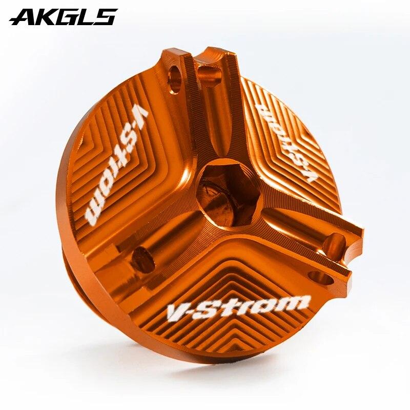 For Suzuki VSTROM 650 1000 1050 1050XT V-STROM 250 DL250 DL650 DL1000 Engine Oil Cap Bolt Oil Filler Cap Protection Accessories