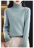 High-Neck Slimming Knit Sweater - Women's Elegant Autumn/Winter Base Layer