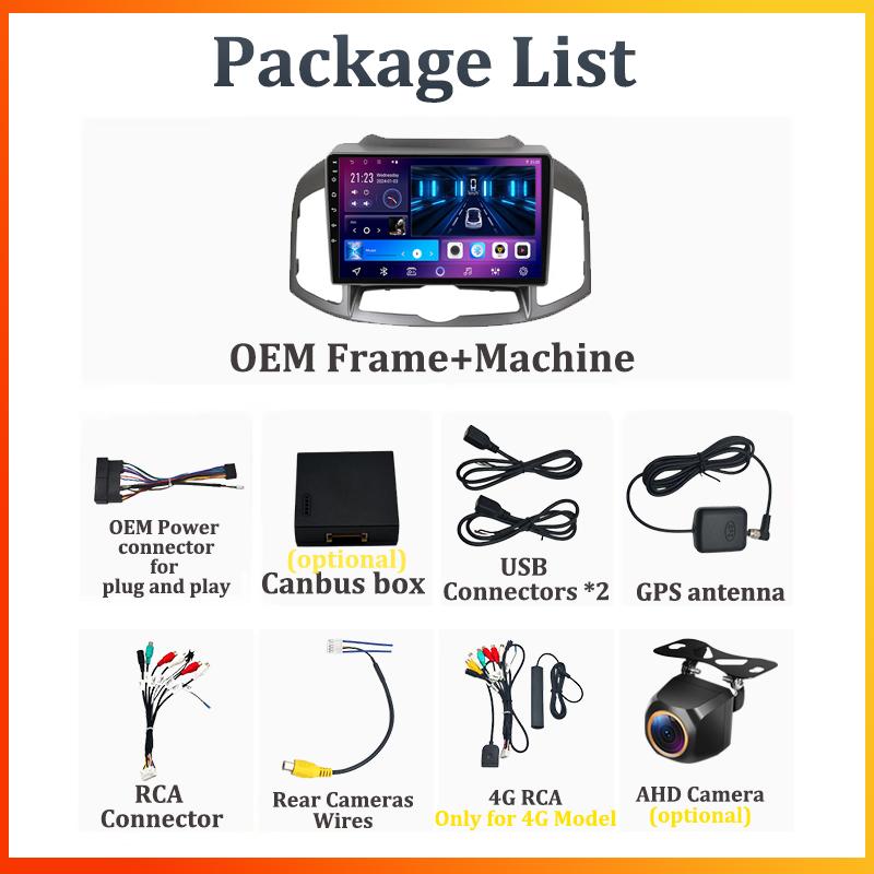 Android 14 For Chevrolet Captiva 1 2011 - 2016 Stereo Head Unit Mirror Link GPS Navigation Autoradio Gps Car Intelligent Systems