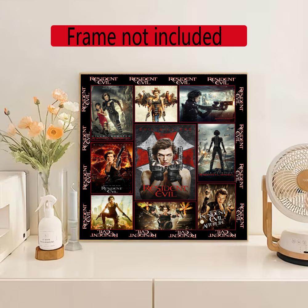 Resident Evil Alice 5D Round Diamond Painting Kit Diamond Embroidery Painting Rhinestones Mosaic Frameless Handwork Decoration Arts