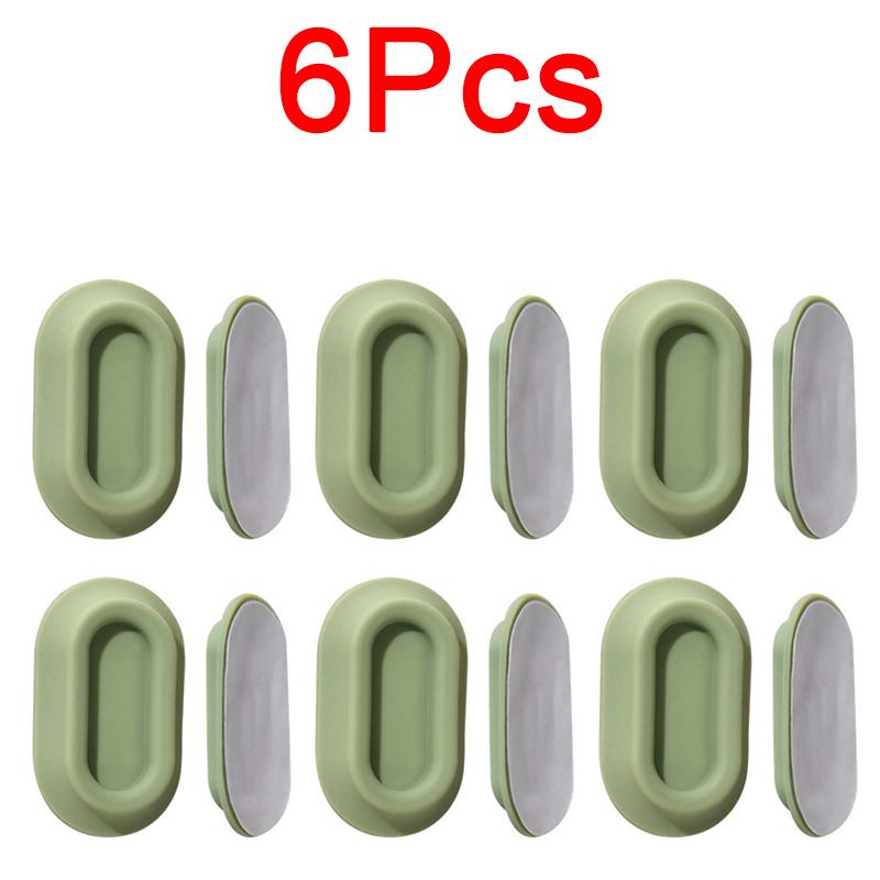 6 Pack Magnetic Remote Control Holder Self-Adhesive Wall Mount Multi‑Purpose Remote Control Support For Home Office JYSNJ04