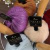Hilo de Mohair Nueva Cebolla Dorada, 50g Lágrimas Azules Mohair de Seda Hilo en Spray Tejido a Mano Brillo de Seda Glitter Lana Gruesa Media Volcado