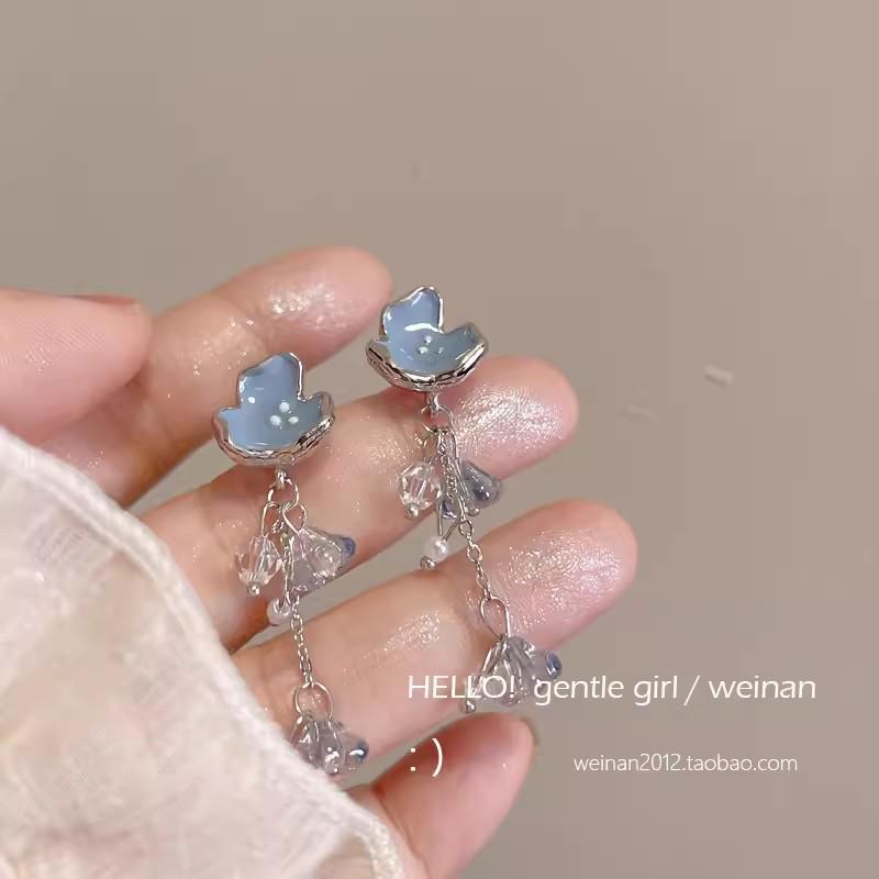 2024 Trendy Colorful Flower Stud Earrings for Women - Summer Fresh Design