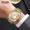 Analog Quartz Watch for Men Stainless Steel Band 30M Waterproof Luminous Date Window Diamond Hour Markers Fashion Men's Watches