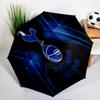 Fc Crest Design Printed Automatic Umbrella, 8-Frame for Travel, camping, Casual Umbrella, Essential Gift for  for family and friends
