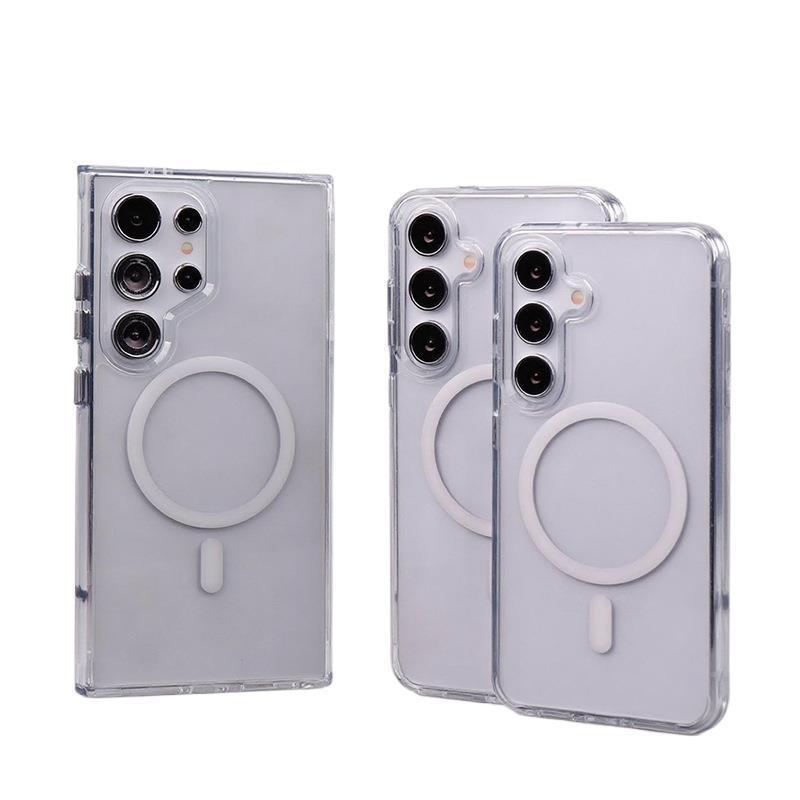 Samsung S26 Clear Ultra Skin-Feel Magnetic Drop-Proof Protective Phone Case