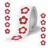Cute Red Flower Stickers - 500 Sheets for Student Rewards and Kindergarten Stationery