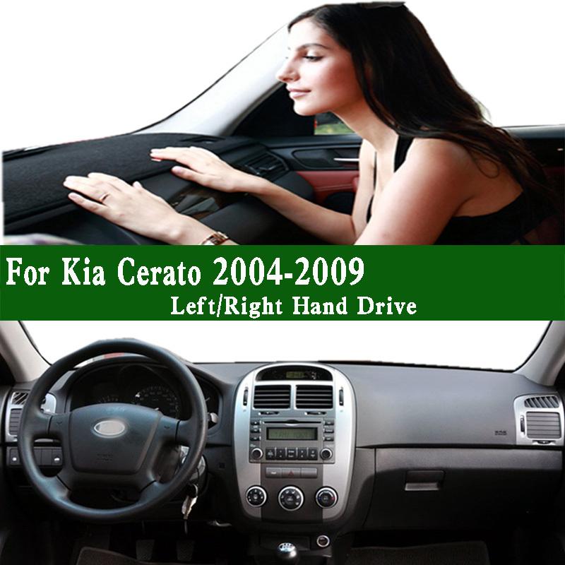 For Kia Cerato Spectra Sephia LD 2004-2009 Dashmat Dashboard Cover trument Panel Pad Dash Mat Anti-Dirt Proof Ornaments