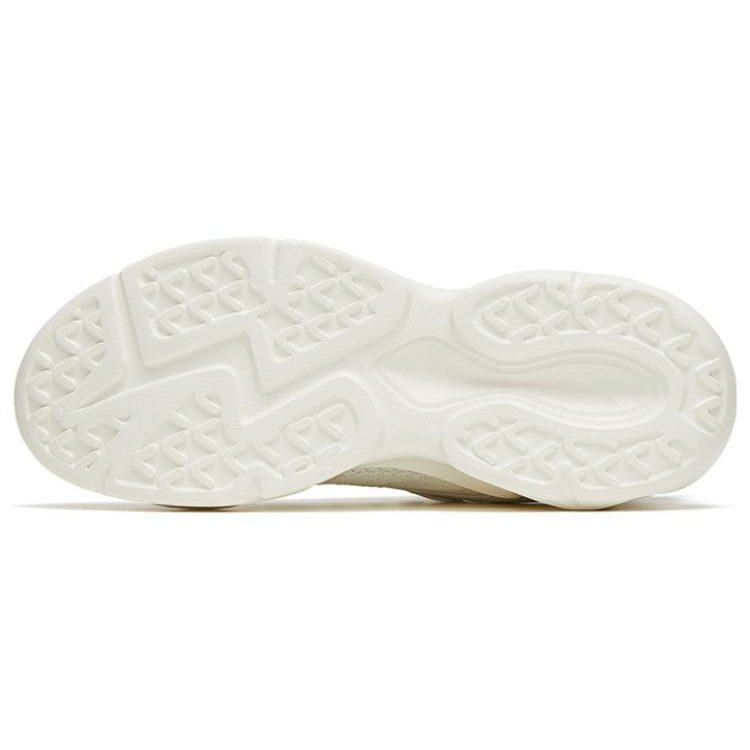 Anta Wear Resistant, Non Slip And Breathable Low Top Sports Casual Shoes Women's White Gray Green 922328815-1