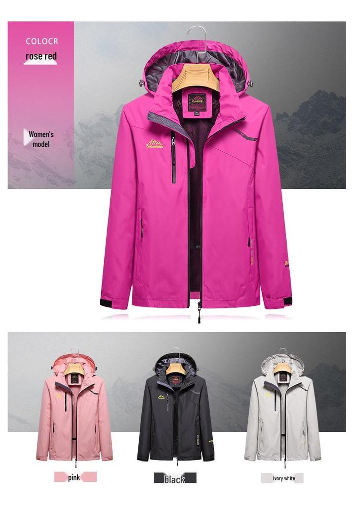 Unisex Autumn/Winter Lightweight Windbreaker Jacket for Outdoor Activities