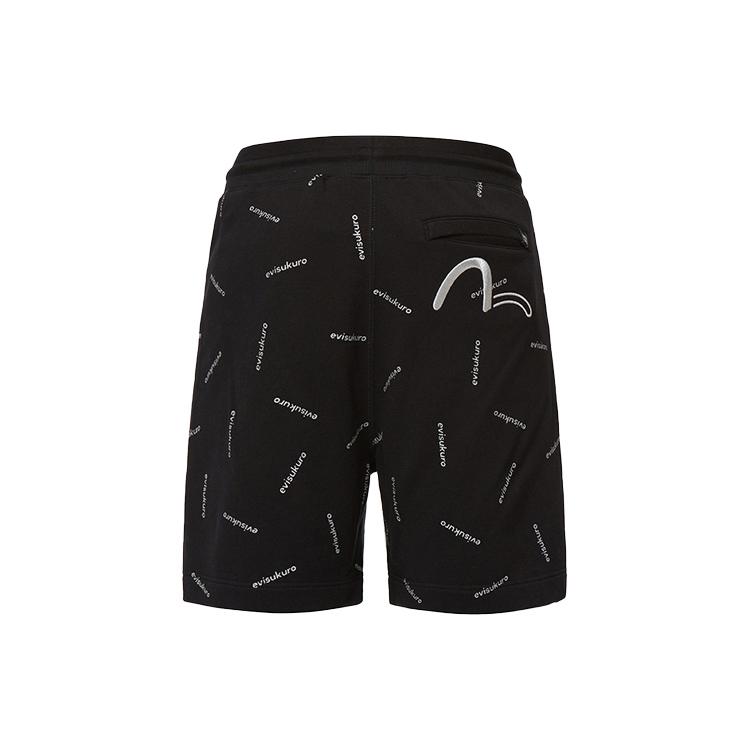 Evisu Casual Shorts Men's Black Moderate 2ESGNM2ST338RXCT