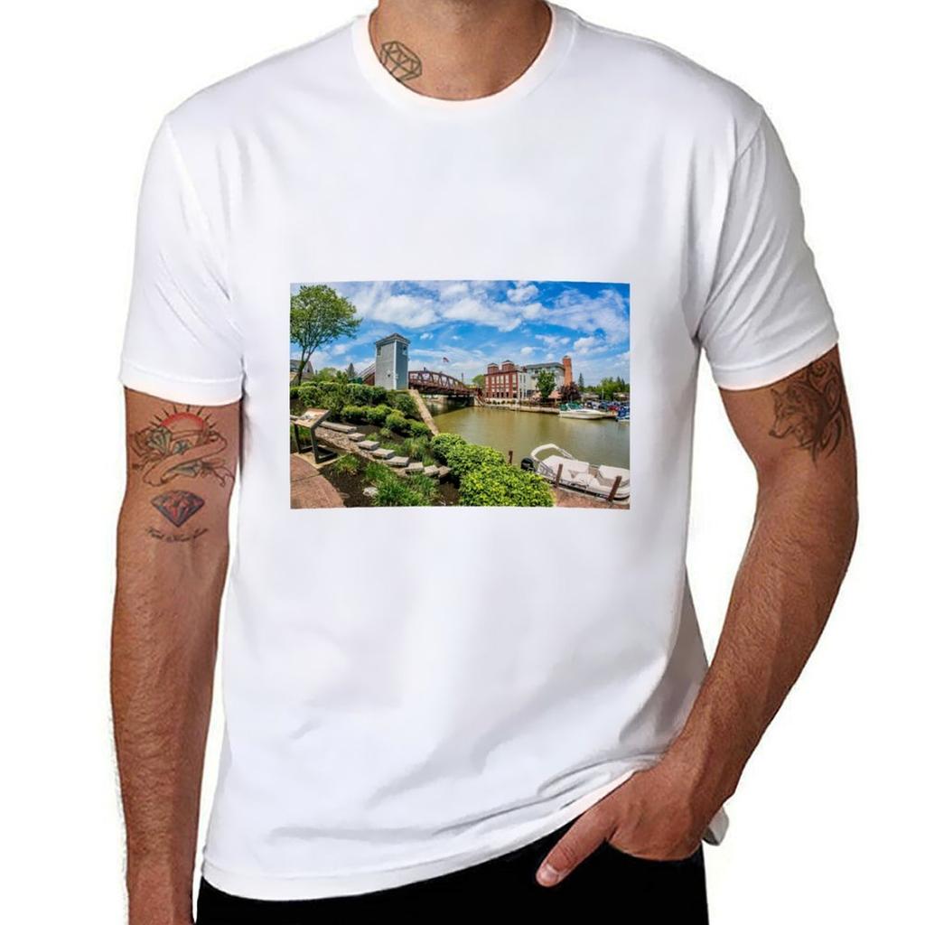 Fairport New York Village On the Erie Canal TShirt Quick Dry Sports Short Sleeve Tee