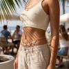 Gold Color Sea Star Waist Chain Minimalist Bohemian Body Chain Fashion Starfish Waist Chain  Women