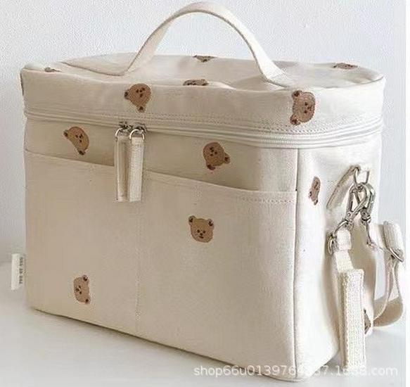 2024 Korean Style Children's Little Bear Insulated Stroller Storage Bag