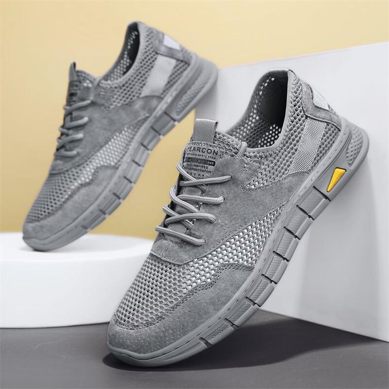 AEROCAP Men s Breathable Mesh Slip-On Sport Sandals 42