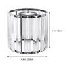 Crystal Ceiling Lamp Shade European Iron Art Dust Proof Lamp Cover For Living Room Bedroom Light Diffuser