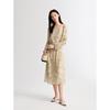 JUZI ANNAKOU French Style Embroidered Belted Long Dress