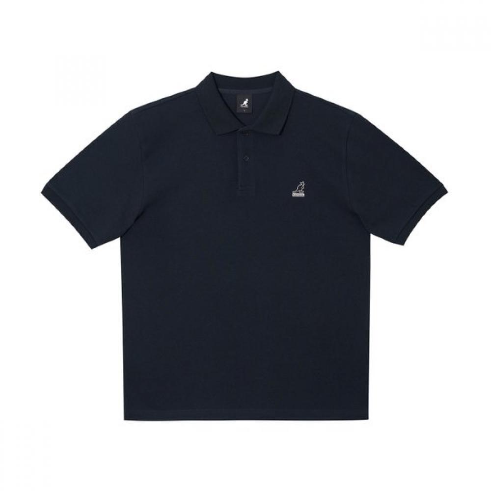 Kangol Essential Pique Shirt Dark Navy 1727 ME
