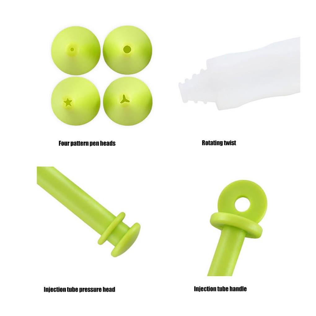 4 Pieces Writing Pen Cake Desserts Decorating Pens Bread DIY Baking Nozzle Tool Kitchen Accessory Professional Bakery