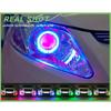 RGB Bluetooth APP-Controlled Dual Lens Headlight with Colorful Angel Eye Aperture