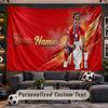 Wall Hanging Tapestry Custom NameLamine Yamal Pattern Personalized Printed Fabric Wall Decor