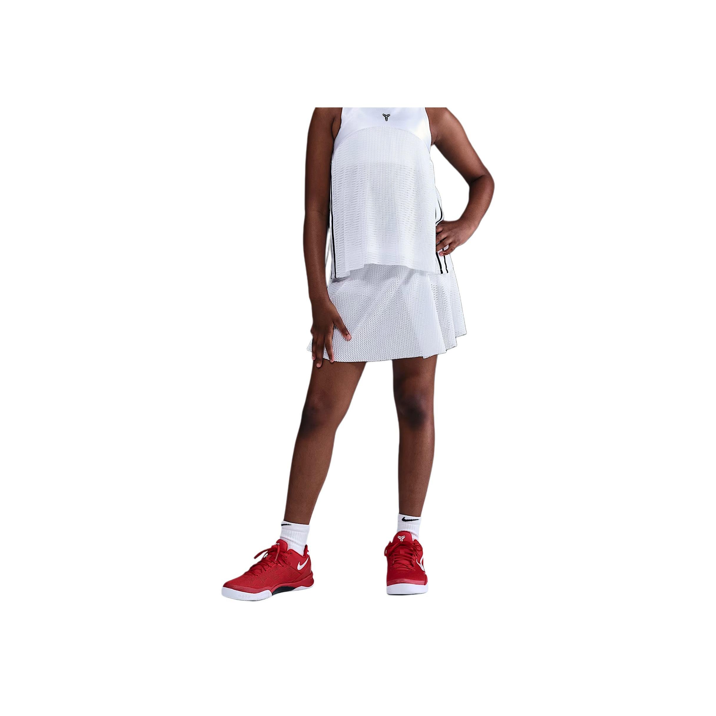 

Nike Dri-Fit Dry Kobe Series Fashion Knit Simple Kids Skirts White Black IB0005-100 M