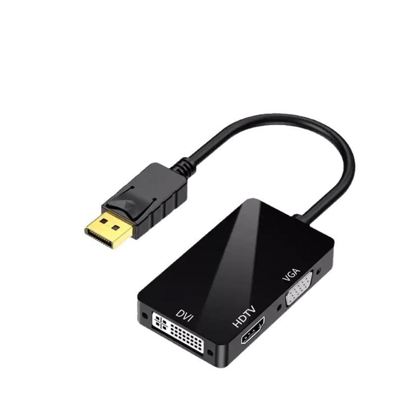 DisplayPort to HDTV VGA DVI Cable Computer Monitor Cable Male to Female for Computer Desktop Laptop PC Monitor Projectors