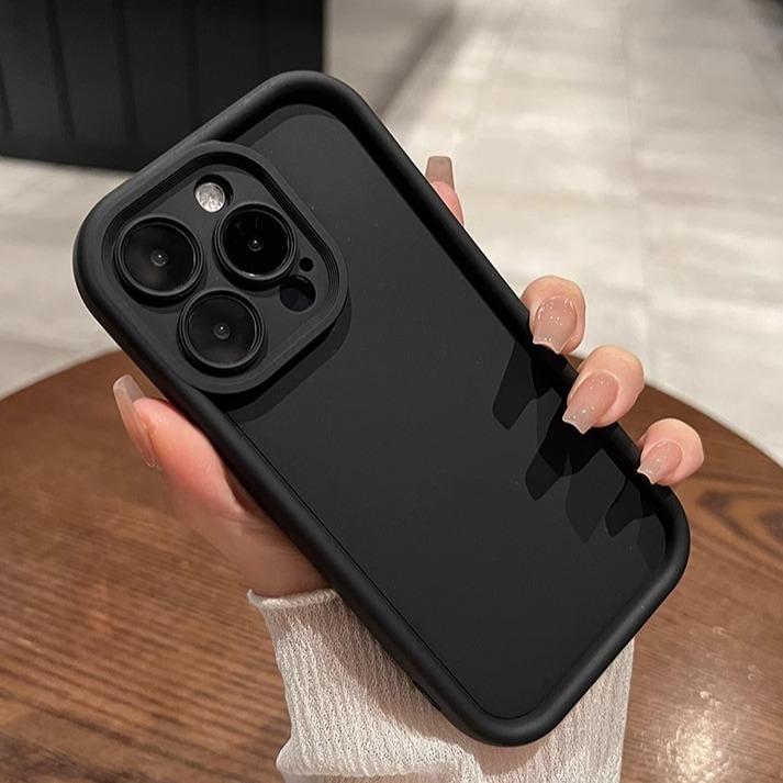 Suitable for Samsung S25 Ultra Mobile Phone Case S24FE Matte S23 Full Inclusive S22Plus Solid Color Silicone Protective Case
