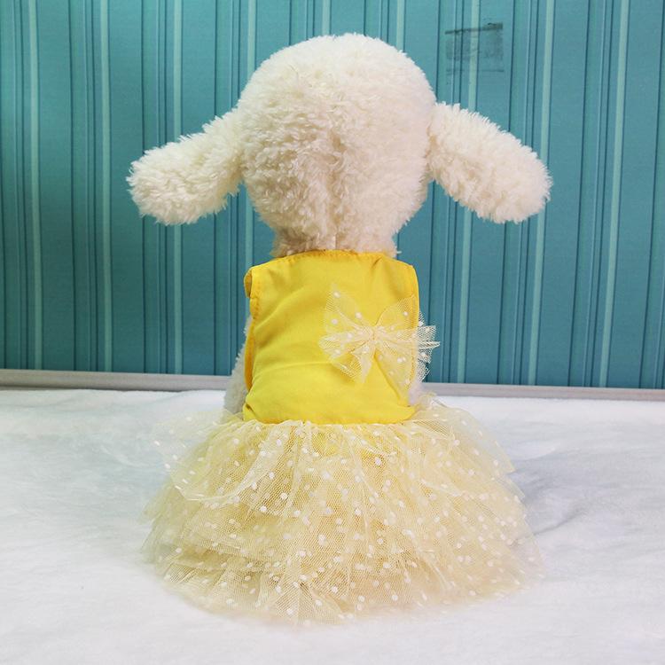 Fashion New Pet Clothing Supplies Chiffon Princess Size Dog Cat Dress Teddy Pomeranian VIP Spring Summer