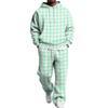 Completo con Felpa e Pantaloni da Tuta da Uomo con Vita Elastica, Outfit Casual Due Pezzi