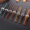 Premium Retro Oil Wax Genuine Leather Watchband Men's Soft Calfskin Strap for Seiko for Panerai 20mm 22mm 24mm 26mm Wristband