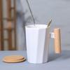 Duoli Wooden Handle Ceramic Mug Set