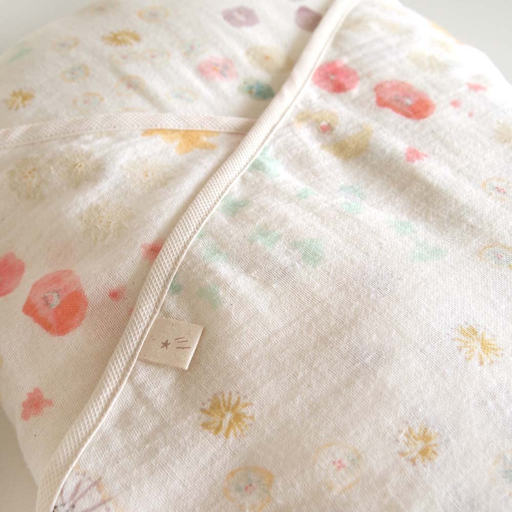 Naomi Ito Cotton Gauze Egg Mat Swaddle CLOUD Cover Amezaiku 7437 [10mois(Dimoi)-NAOMIITO]