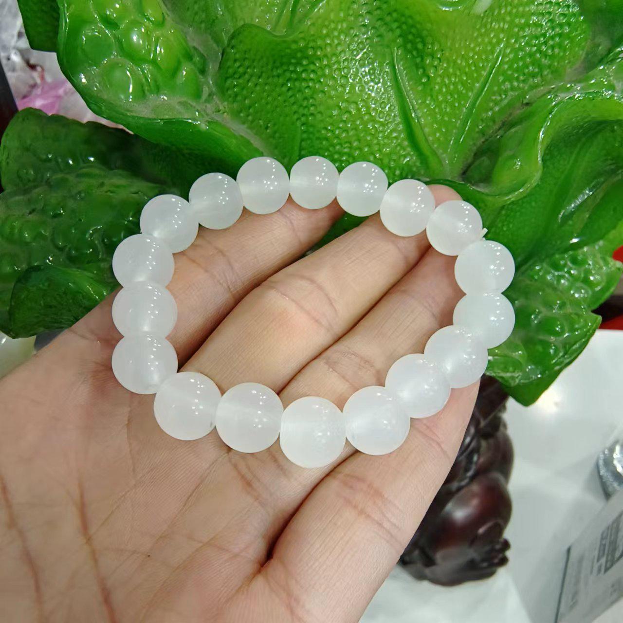 

Hetian Jade Round Bead Bracelet for Men and Women