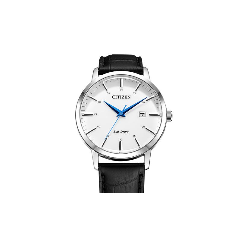 Citizen Eco-Drive Series, Light-powered Stainless Steel Case, Small Blue Needle, Fashionable Business Waterproof, Light-powered Quartz, Lea BM7461-18A