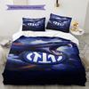 Inter Milan logo  Pattern Bedding Quilt Set Quilt Cover Pillowcase Home Decoration Birthday Gift (1 * duvet cover + 2 * pillowcase, without core)
