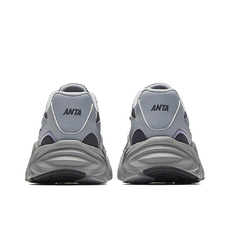 Anta Comfortable Fashion Slip-Resistant Wear-Resistant Rebound Low-Top Casual Running Shoes Women sneaker Gray 922515505-2