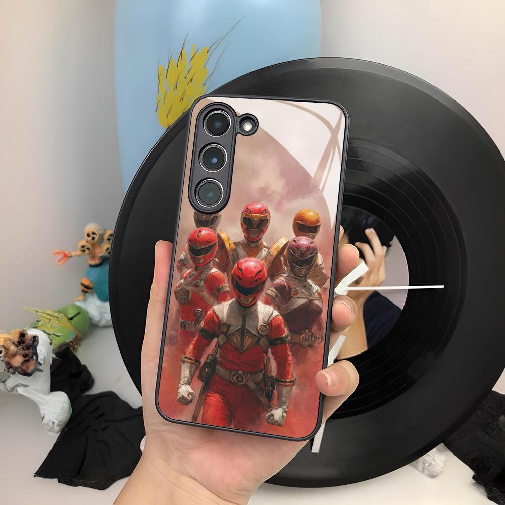 

Мультяшный чехол P-PowerS R-Rangers для Samsung Galaxy S26 S25 S24 S23 S22 S20 S21 Ultra Plus Edge Fe Цветной Серебристый Чехол Galaxy S24 FE