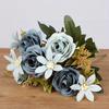 Fake Roses, Artificial Flowers Realistic Silk Faux Rose With Stems For Wedding Decoration Anniversary Bridal Bouquet Floral Arrangement