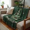 Dark Green Nutcracker Soft Flannel Blanket Breathable Warm Throw for Office Car Sofa Kids Room Birthday Xmas Gift