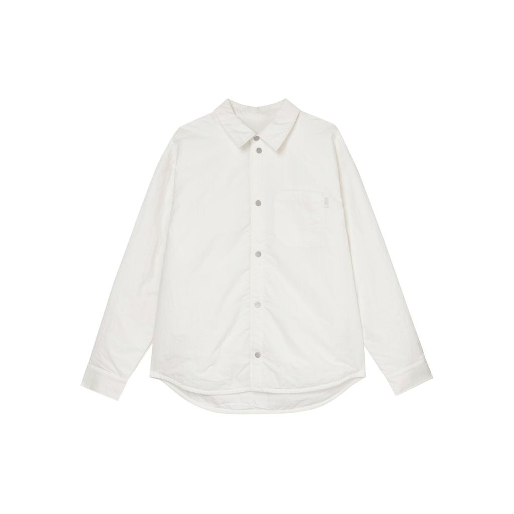 Jordan Air Waterproof Button Down Solid Color Letter Long Sleeve Shirt Men Shirts Sail-White FV7433133