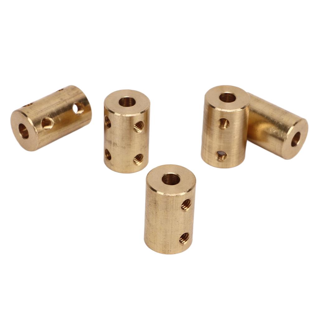 5 Pcs Shaft Coupling 22mm Length 14mm OD 5 To 8mm ID Bore Rigid Coupler Brass Motor Shaft Connector