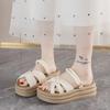 Platform Pearl Beautiful Sandals and Slippers for Women To Wear Fashionably In Summer with Skirts 2025 New Seaside Sandals