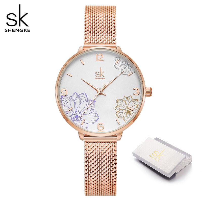 Shengke Original Style Women's Quartz Watches Top Brand Ladies Wristwatches Best Gifts Clock for Wife,Friend,Family